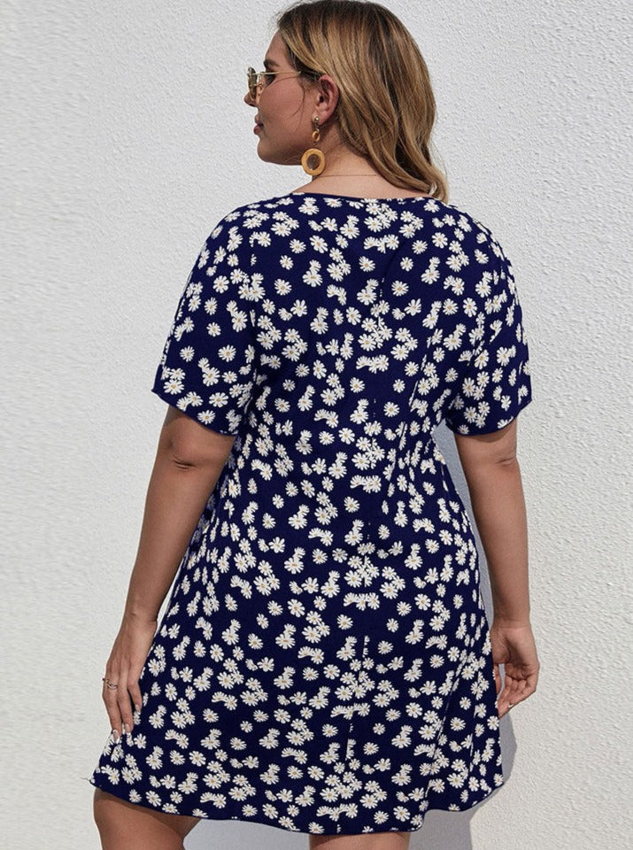 Floral Style Printed Vacation Dress