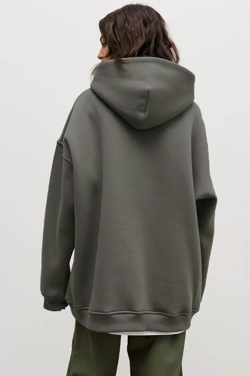 Damen Oversize Kapuzenpullover Lässig Langarm, Modisches Sweatshirt