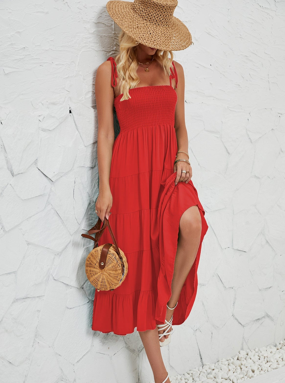 Summer Sexy Halter Layered Dress