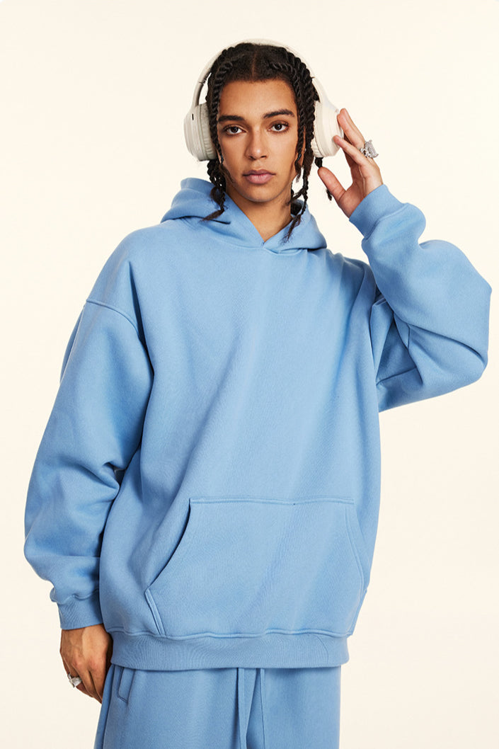 Oversize Hoodie Kapuzenpullover Sweatshirt Bequem Lang Modisch